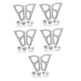 thumbnail image 4 of Hemoton 10 Pcs Stainless Steel Shoe Cabinet Hinges Replacement Fittings Plate Frames Turning Rack Accessories for Home Use, 4 of 8