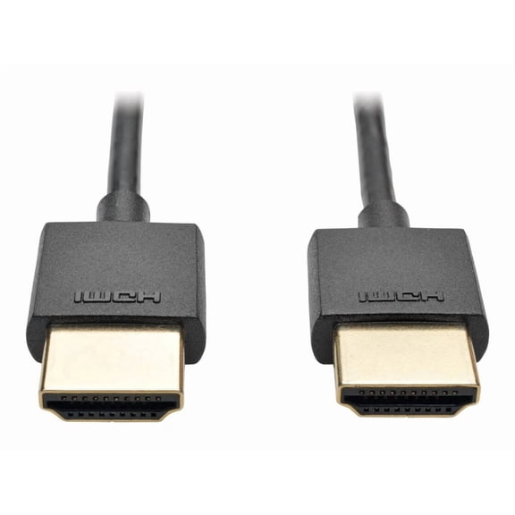 Eaton Tripp Lite Series Slim High-Speed HDMI Cable with Ethernet and Digital Video with Audio, UHD 4K 60 Hz [M/M], Black, 10 ft. [3.1 m] (p569-010-slim)