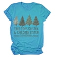 thumbnail image 4 of Puntoco Mujer Navidad Moda Manga Corta Camiseta Casual Blusa Estampado tops Puntoco Puntoco-5440, 4 of 4