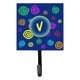 thumbnail image 1 of ""Caroline'S Treasures Cj1011-Vsh4 Letra V Monograma Inicial-Remolinos Azules Soporte Para Correa O Gancho Para Llaves Pequeño Multicolor"", 1 of 1