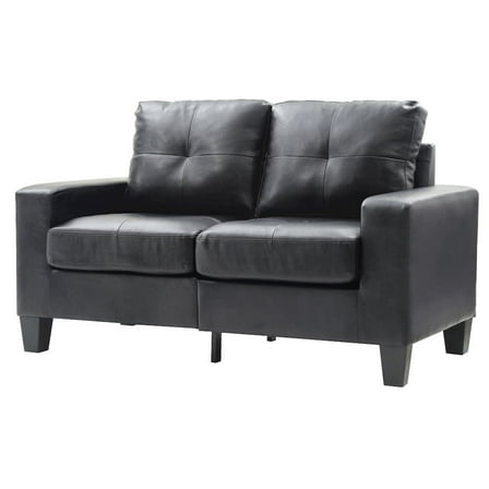 Glory Furniture Newbury Loveseat in Black Color