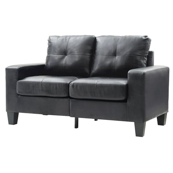 Glory Furniture Newbury Loveseat in Black Color