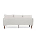 thumbnail image 5 of Contemporary 3 , Beige Fabric Upholstery, With Accent Pillows And Birchwood Legs 3 Seater Style, Fabric, Pillows,, 5 of 6