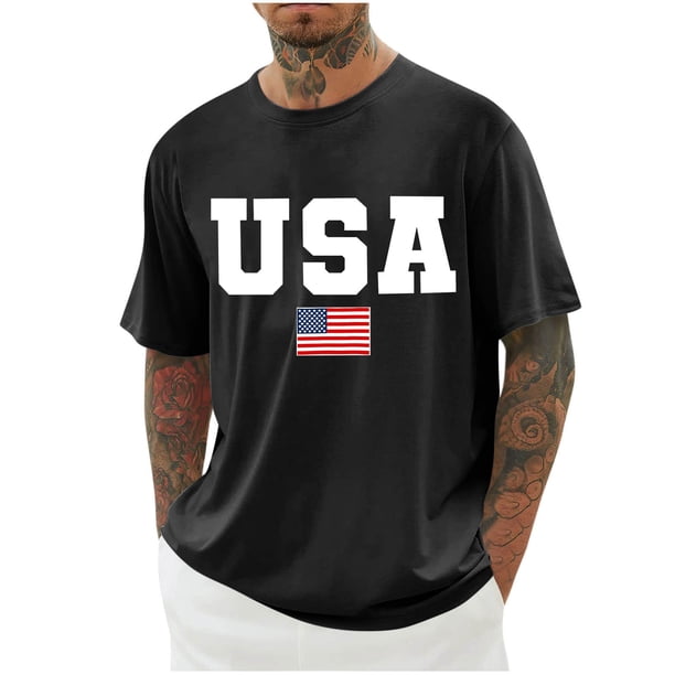 Camisas de Manga Larga para Hombres Imprimir Cuello Redondo Manga Corta Blusa Algodón Lino Poliéster, Camisa de Moda Casual para Hombres