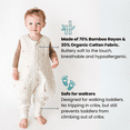 thumbnail image 2 of Tealbee Dreamsuit - Bamboo Sleep Sack with Legs - (1.2 Tog) MoonsStars 3T-4T, 2 of 10