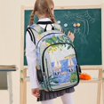 thumbnail image 7 of FORMRS Unisex School Backpack 17" Student Travel Bag with Laptop Compartment, Seaside Boat, 7 of 7