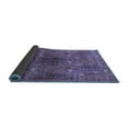 thumbnail image 2 of Ahgly Company Indoor Round Oriental Blue Industrial Area Rugs, 8' Round, 2 of 4