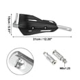 thumbnail image 3 of Unique Bargains 1 Set Universal Coffin Cut Large Motorcycle Handlebar Hand Guards Replacement Black Plastic, 3 of 7