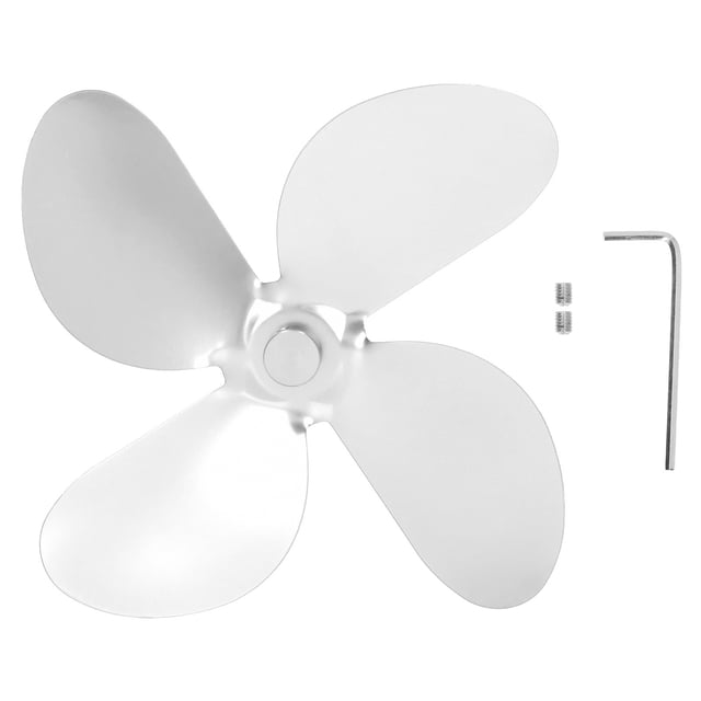 Reemplazo de aspas de ventilador de estufa, aspas de ventilador de estufa, accesorios de ventilador de estufa de leña de aluminio, aspas de ventilador de chimenea, rendimiento inigualable Jadeshay A