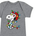 thumbnail image 3 of Peanuts - Holidays - Wrapped Up In Christmas Lights - Infant Baby One Piece, 3 of 5