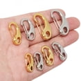 thumbnail image 3 of 5pcs Stainless Steel D Lobster Clasps Spring Hooks Key Chains Bags Snap-fastener Buckles Connectors DIY Jewelry Accessories, 3 of 10