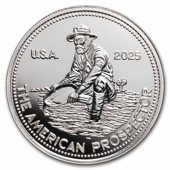 1 oz Silver Round - 2025 Revived Engelhard Prospector