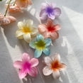 thumbnail image 2 of Jinsinto Flower Hair Clip, 7Pcs Hawaiian Flower hair Claw Clips, Big Claw Clips for thick hair , Cute Hair Clip, Plumaria hair clip, Hair Clips Strong Hold, 2 of 5