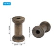 thumbnail image 2 of Uxcell Wooden Empty Spools 1.6" x 0.9", Unfinished Wood Sewing Thread Spool for Crafts Embroidery, Dark Brown 40Pcs, 2 of 6