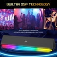 thumbnail image 4 of GCZ Soundbar, 120W Sound Bar for TV, 2.1 CH Soundbar with Subwoofer, HDMI/Bluetooth 5.3/AUX/Optical Connection, Wired & Wireless Speakers with Colorful Backlight, 4 of 9
