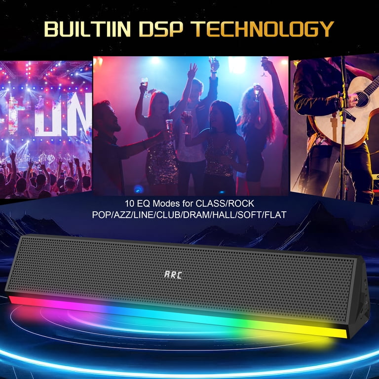GCZ Soundbar, 120W Sound Bar for TV, 2.1 CH Soundbar with