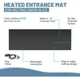 thumbnail image 4 of Slsy Snow Melting Mat, 20 x 60 inch, 3 in/h Melting Speed, Heated Outdoor Mats for Winter Walkway, No-Slip Rubber w/Plug & Power Cord, 4 of 6