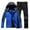 Blue, variant on Men And Women Ski Wear Winter Windproof Hooded Jacket And Pants Suitable For Casual Outdoor Ski Wear Men'S Suits Blue Xxl