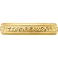 thumbnail image 4 of 14K Yellow Gold 3mm Design Etched Wedding Band (Size 7) Made In Puerto Rico xwb249-7, 4 of 5