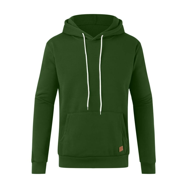 Men Hoodies Under 10 Mens Couple Casual Sports Pocket Pullover Hooded Sweatshirts Male Clothes Green M Walmart