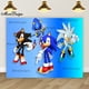 thumbnail image 3 of Banner de cumpleaños de Sonic, fondo fotográfico para niños, decoración para la primera fiesta de niños, fondo de tela de poliéster y vinilo con dibujos animados, 3 of 5