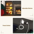 thumbnail image 5 of ANPOO 85" Electric Fireplace with Mantel, Fireplace TV Stand with 36" Fireplace for TVs Up to 95 Inch, 37.6" Tall Farmhouse Entertainment Center with LED Lights & Charging Station, Carved Decoration, 5 of 9