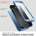 thumbnail image 3 of iPhone 8 Plus Case, iPhone 7 Plus Case, by Clayco [Hera Series] Full-body Rugged Case with Built-in Screen Protector, Blue, 3 of 6
