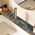 thumbnail image 2 of Yayeee Faucet Mat for Kitchen Sink 14.7" Diatomite Long Splash Guard Pad, Green Forest Scene, 2 of 7