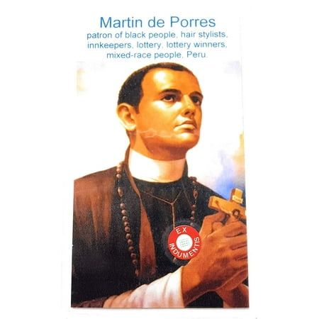 Relic Card 3rd Class of Saint Martin de Porres Patron of Vietnam Mississippi Black People Hair Stylists innkeepers Lottery Lottery Winners Mixed-Race Peru Poor People Public