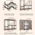 thumbnail image 3 of ZIHUI Foldable Wardrobe Heavy Duty Clothes Rack with Fabric Cover Portable Closet Metal Clothing Rack for Bedroom Max Load 1102 LBS suitable, 3 of 7