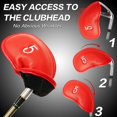 Golf Iron Head Covers Value 12 Piece Set, Synthetic Leather Deluxe Club