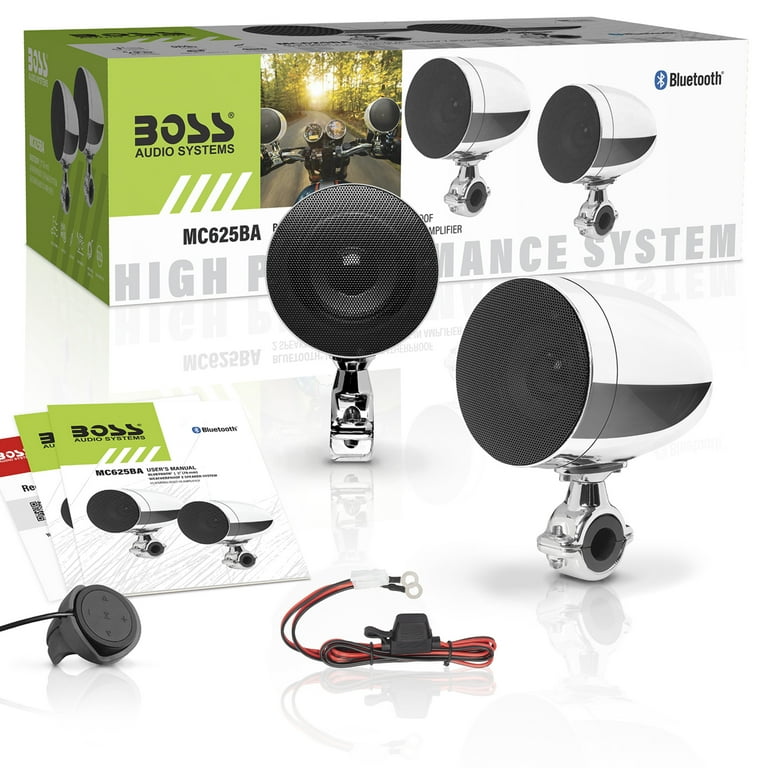 BOSS Audio Systems MC625BA Motorcycle Bluetooth Speakers Amplifier