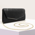 thumbnail image 4 of Bolsa de noche Cadena Fiesta Cena Bolsa Exquisito Vestido de dama Monedero (Negro) Ndcxsfigh Para Estrenar, 4 of 9