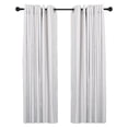 thumbnail image 1 of Utopia Alley D32Z 28-48 in. Adjustable Curtain Rod with Round Finials - Black, 1 of 1