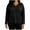 Black, variant on Womens Plus Size Scrub Tops V Neck Long Sleeve Nursing Workwear Loose Nurse Uniform Tshirts Pullover Blouse with Pockets Black 3XL