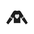 thumbnail image 3 of Women Y2k Heart Print Sweater Long Sleeve Crewneck Pullover Lightweight Knitwear Tops Valentine 's Day Clothes, 3 of 5