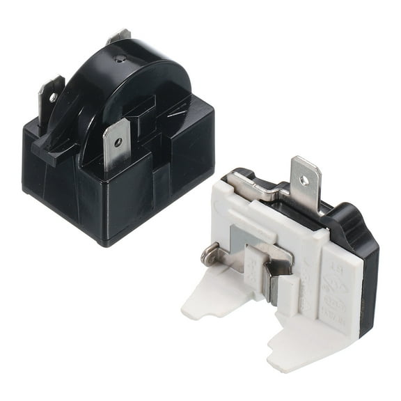 Uxcell Refrigerators PTC Starter Relay 3 Pin 4.7 Ohm Overload Protector 1/2HP for Fridges Beverage Freezer