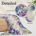 thumbnail image 2 of Blue Purple Flowers Pillow Covers, Linen Long Throw Pillow Case, Spring Seasonal Botanical Florals Holiday Pillow Protector Decorative Cushion Cover for Living Room/Bedroom 20" x 30", 2 of 8