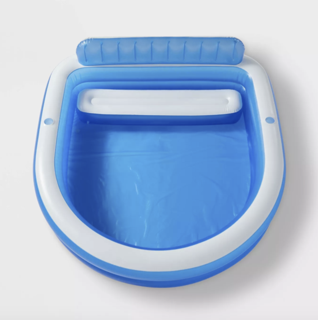 inflatable pool with bench seat