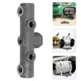 thumbnail image 4 of Air Compressor Pump Parts Heavy Duty 1/2 Female and Male Thread Iron Six-Way Cross Bracket for Stable Support Easy Installation, 4 of 9
