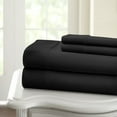 thumbnail image 2 of HLONK Fresh Linen 1200 Thread Count California King Size Deep Pocket Solid Cotton Sheet Set (California King, 2 of 3