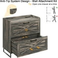 thumbnail image 6 of Conate 2 Drawer Farmhouse File Cabinet, Lateral Filing Cabinet with Charging Station for Home Office, Letter / Legal / A4 Size Hanging Files, 6 of 7