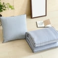 thumbnail image 1 of COM1950s 2-in-1 Pillow Blanket, Office Nap Car Travel Essential, Lightweight Convertible Washable Multi Use, 1 of 7