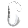 thumbnail image 2 of Endea Graduation Grey/White Graduation Tassel with Silver Stacked Date Drop, 2 of 6
