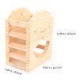 thumbnail image 2 of WEUVEB Wooden Grass Feeder Rack for Rabbit Bunny Hamster Cage Storage Holder in Light Yellow, 2 of 6
