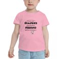 thumbnail image 2 of Pack My Diaper Bag I'm Going Fishing with Daddy! Cute Toddler T-Shirts for Boys Girls (Pink, 2T), 2 of 5