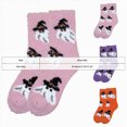 thumbnail image 3 of NOLDARES 1 Pairs Halloween Socks,Funny Novelty Crew Horror Socks Novelty Ghost Stocking Stocking(Z196-Orange), 3 of 4