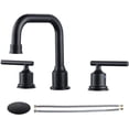 thumbnail image 1 of Grifo de Baño WOWOW con Tapón de Drenaje 8pulg Giratorio 360 grados Negro WOWOW 2385458GB-AMUS, 1 of 2