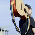 thumbnail image 3 of MYG Sangle de Guitare Ukulélé Colorée Coton Sangle d'Épaule Réglable Maintien Médiator de Guitare, 3 of 9