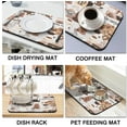 thumbnail image 3 of Coffee Bar Mat Accessories for Countertop Absorbent Hide Stain Rubber Backed Dish Drying Mats for Kitchen Counter Draining Pad Decor Gift Fit Under Coffee Maker Coffee Pot Espresso Machine (24x18in), 3 of 6